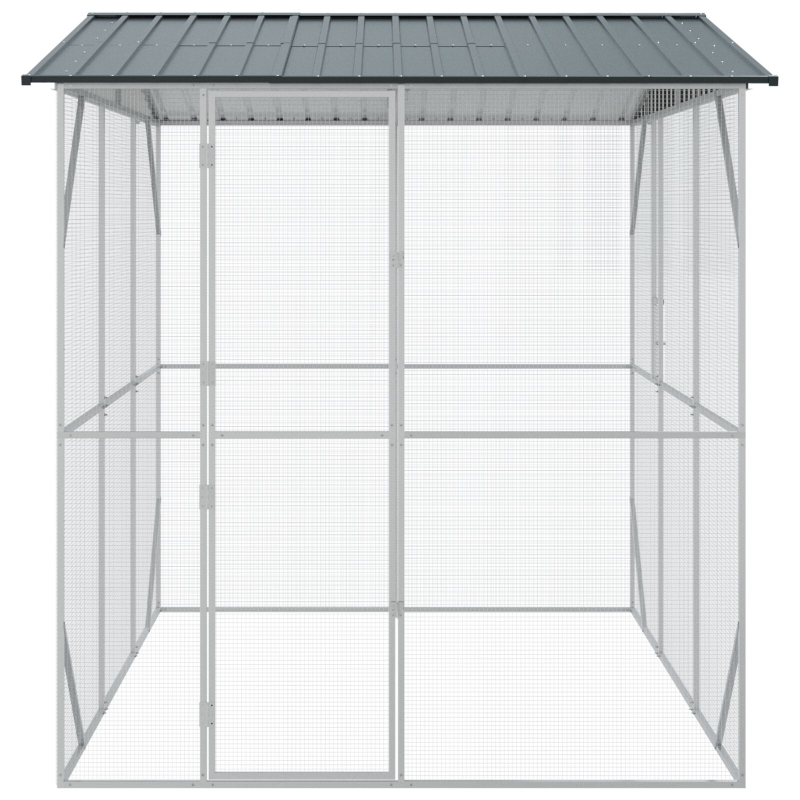 Vogelvoliere Anthrazit 310x227x247 cm Stahl
