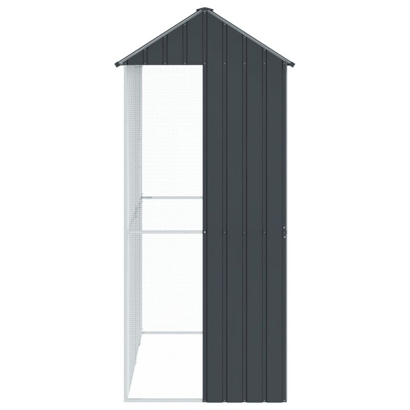 Vogelvoliere Anthrazit 215x110x247 cm Stahl