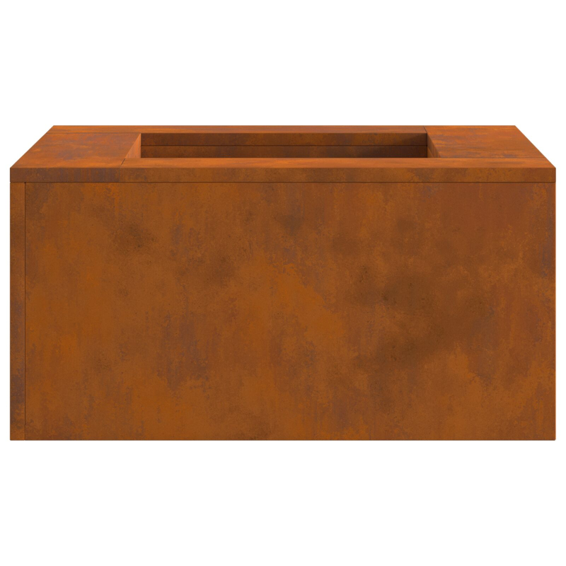 Feuerstelle Quadrat 60x60x30 cm Wetterstahl