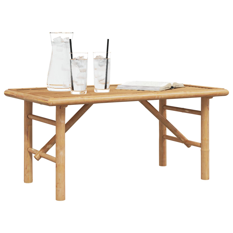 Couchtisch 90x50x43 cm Bambus