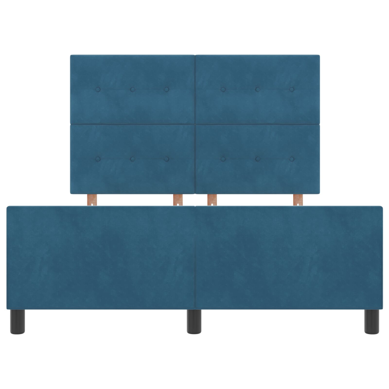 Bettgestell Dunkelblau 140x200 cm Samt
