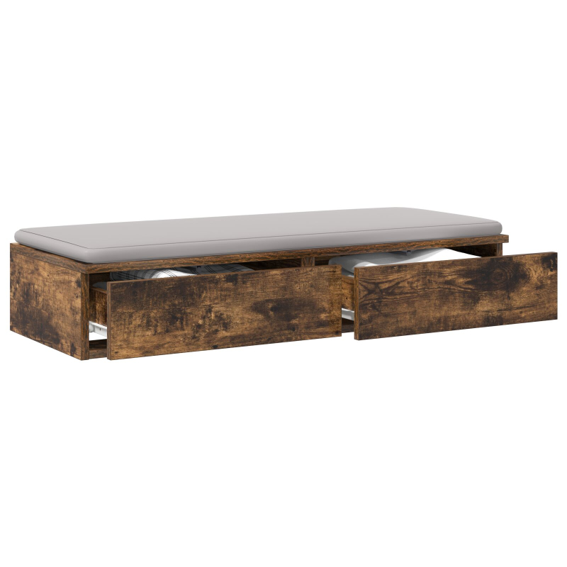 Bett-Schubladen Rauch-Eiche 100x36,5x16,5 cm aus Holzwerkstoff