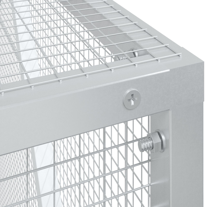 Vogelhaus Anthrazit 209x202x214 cm Stahl