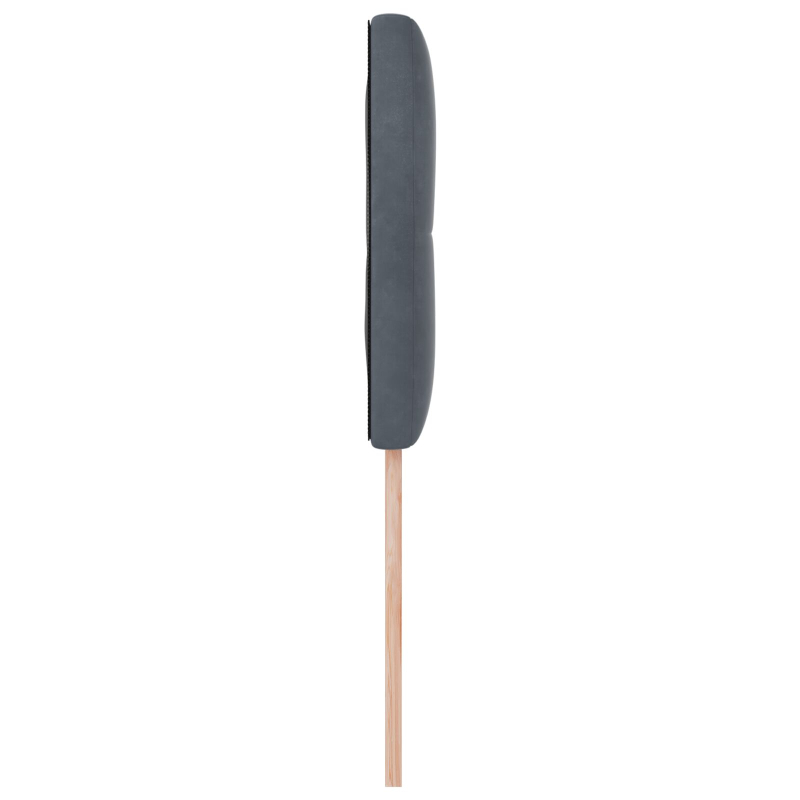 Kopfteil mit Knopfheftung Dunkelgrau 80 cm Samt