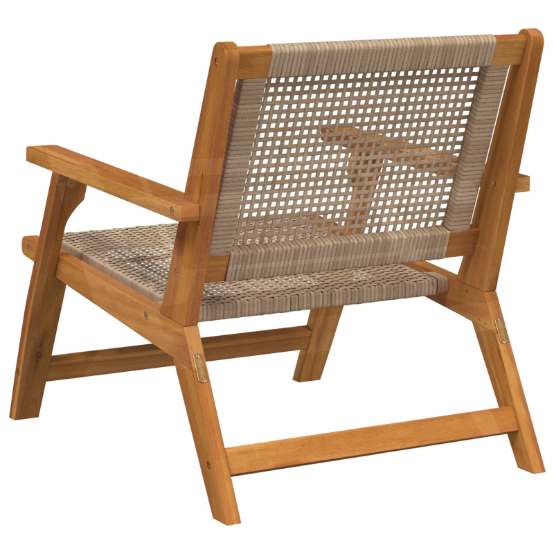 Gartenstühle 2 Stück Beige 76x67x73,5 cm Massivholz Akazie