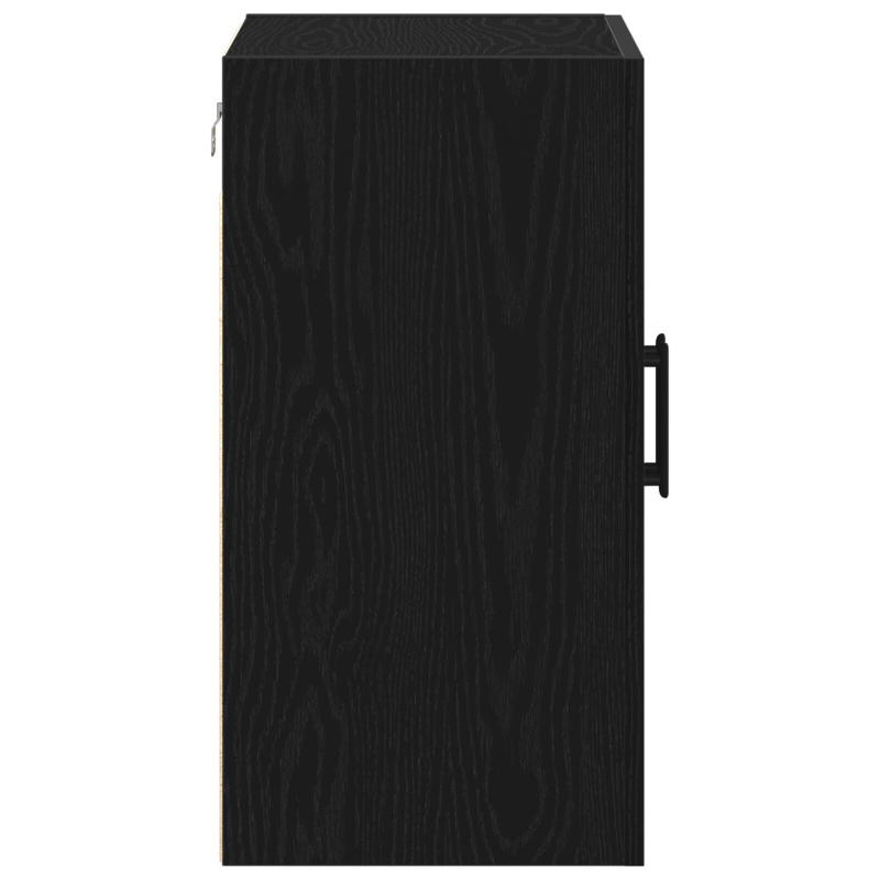 Wandregal Schwarz Eiche 60x31x60 cm Holzwerkstoff