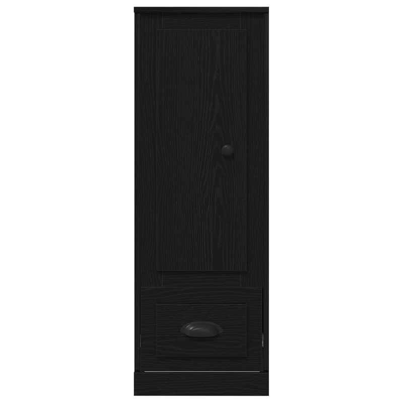 Highboard Schwarz Eiche 36x35,5x103,5 cm Holzwerkstoff