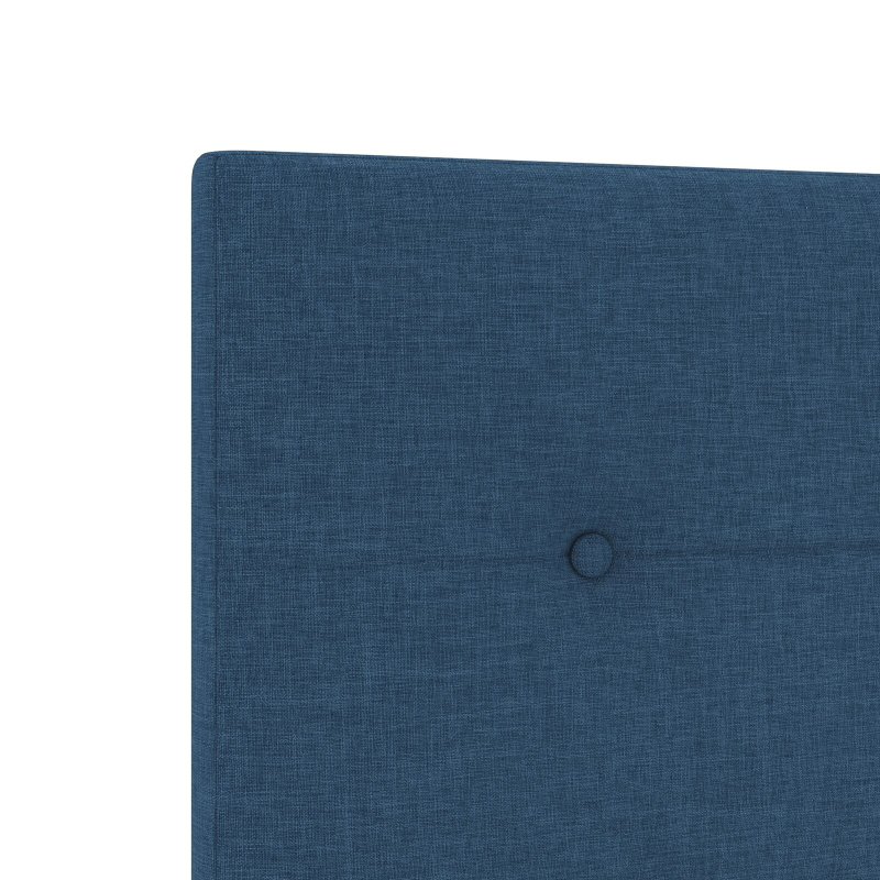 Kopfteil mit Knopfheftung Blau 180 cm Stoff