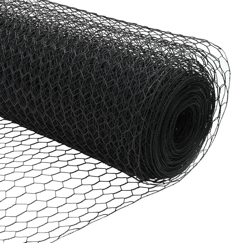 Zaunpfosten 22 Stück U-Kanal Grau 140 cm Stahl, Sechseckiger Zaun Grau 1,4x25 m Stahl