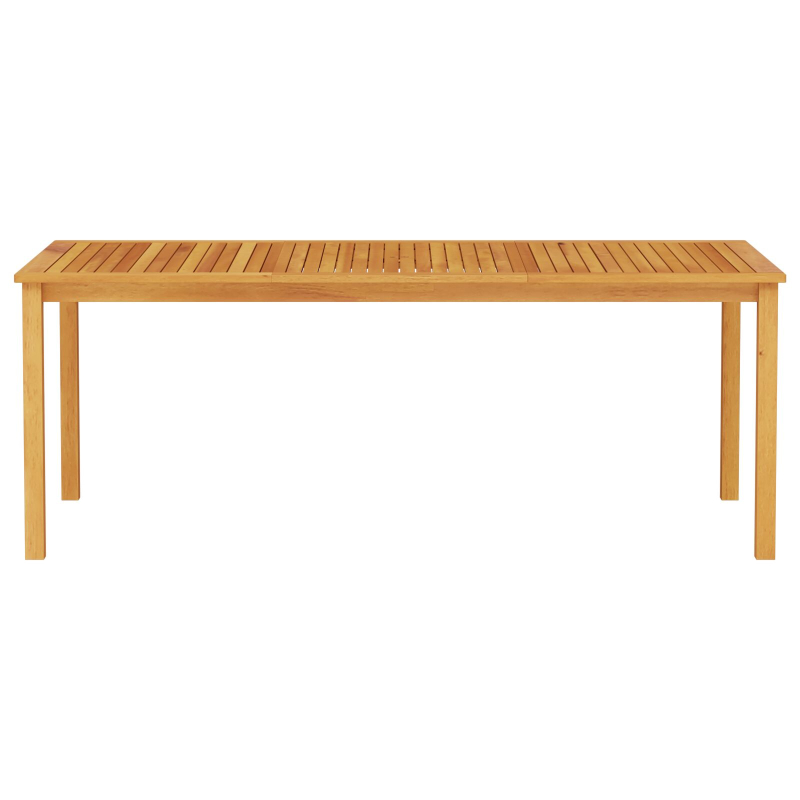 7-teiliges Gartentisch-Set aus massivem Holz-Akazie