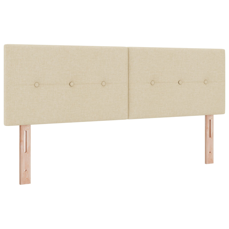 Kopfteil mit Knopfheftung Creme 160 cm Stoff
