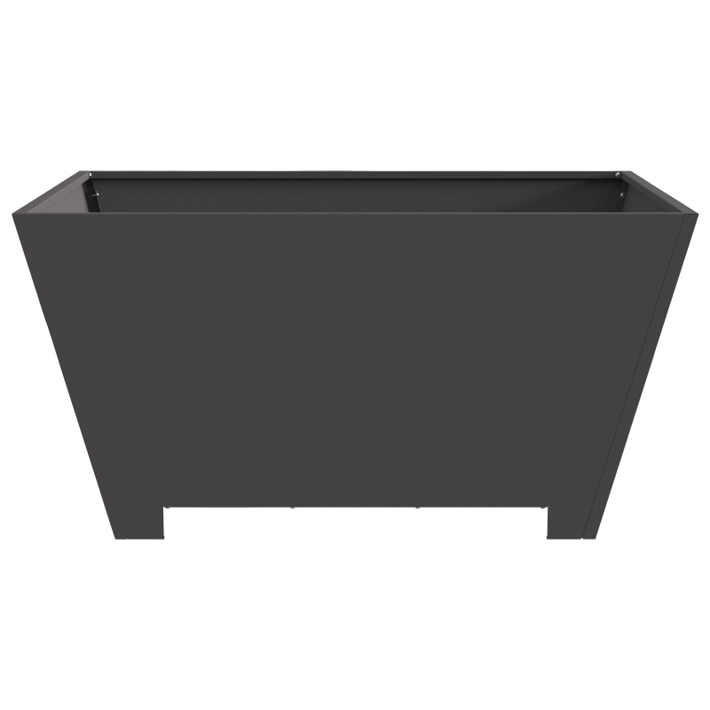 Feuerstelle Quadrat Schwarz 80x80x40 cm Stahl