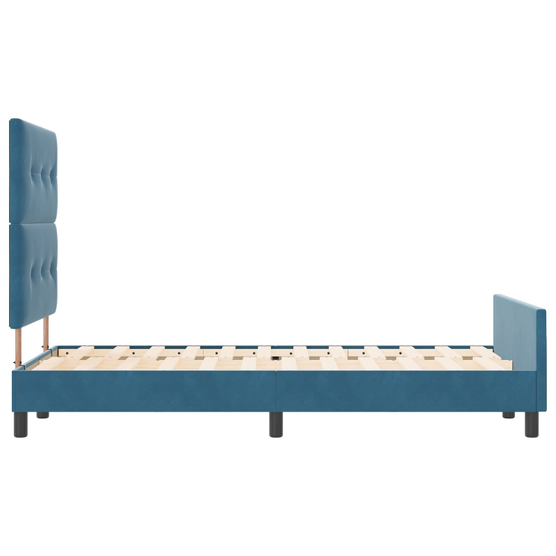 Bettgestell Dunkelblau 120x200 cm Samt