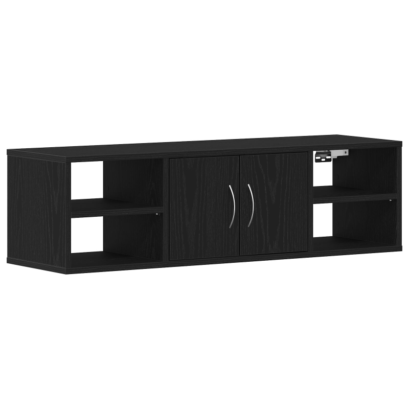 Wandregal Schwarze Eiche 140x41x75 cm Holzwerkstoff