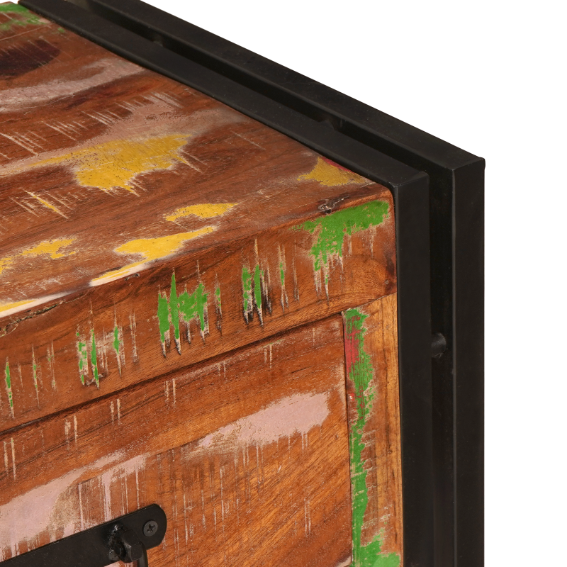 Bücherregal Bett Geraucht Eiche 180x200 cm Holz