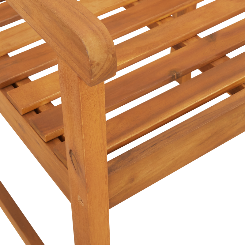Gartenstühle 4 Stück 56x55.5x90 cm Massivholz Akazie