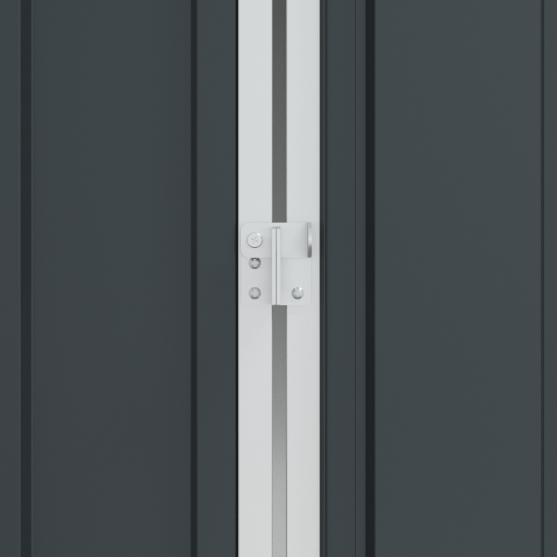 Vogelvoliere mit Erweiterung Anthrazit 112x442x141 cm Stahl