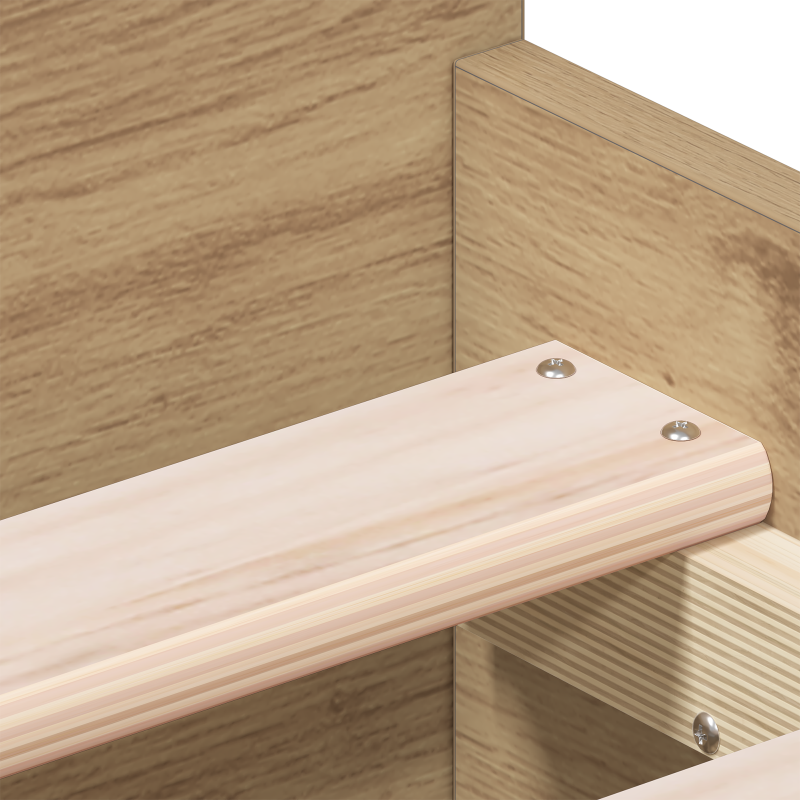 Bettgestell ohne Matratze Artisan Eiche 75x190 cm Holzwerkstoff