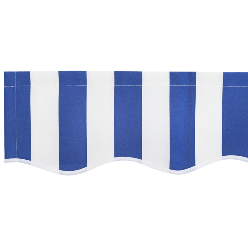 Automatische Einziehbare Markise Blau und Weiß 350x250 cm