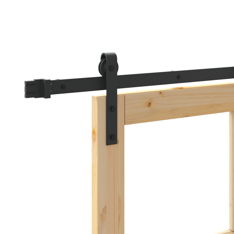 Schiebetür mit Türbeschlagset ORKDALMassivholz & Glas