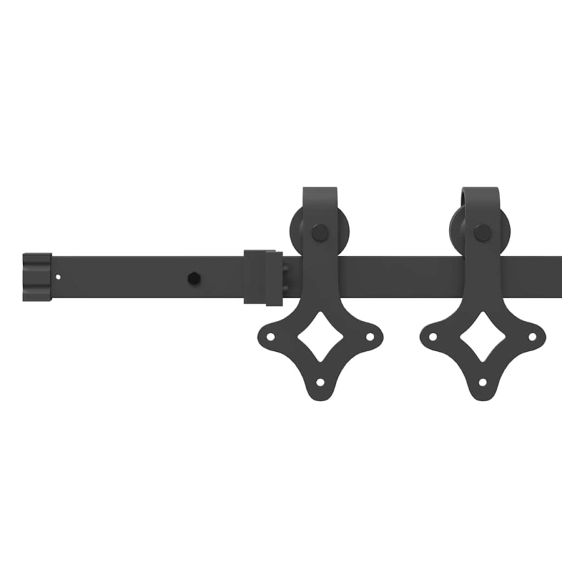 Schiebetür mit Hardware-Set ORKDAL Massivholz & Glas