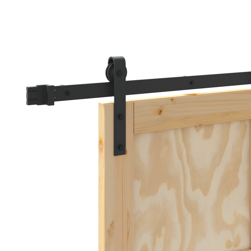 Schiebetür mit Beschlagset 86x211 cm aus massivem Kiefernholz