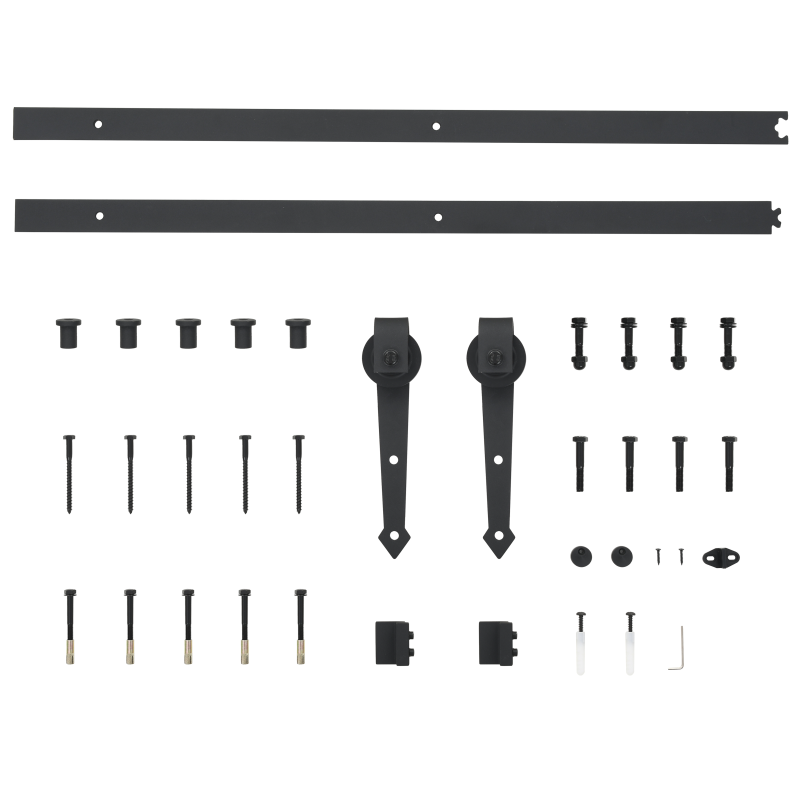 Schiebetür mit Hardware-Set ORKDALMassivholz Kiefer