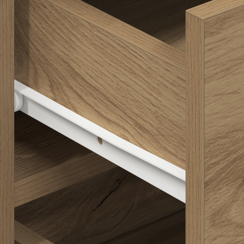 Sideboard Eichenholz Holzwerkstoff 120 x 36 x 69 cm