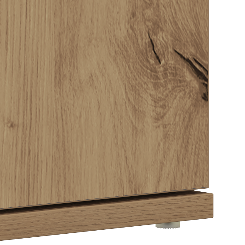 Schuhschrank Artisan Eiche 80x39x180 cm Holzwerkstoff