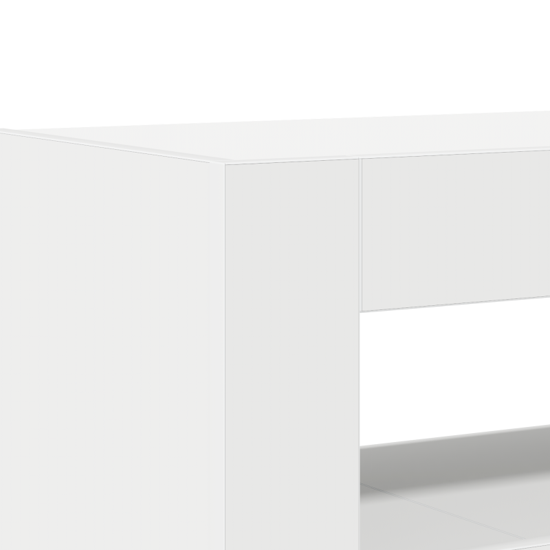 Weißer Sideboard Weiß Engineered Wood 116 x 30 x 75 cm Modern
