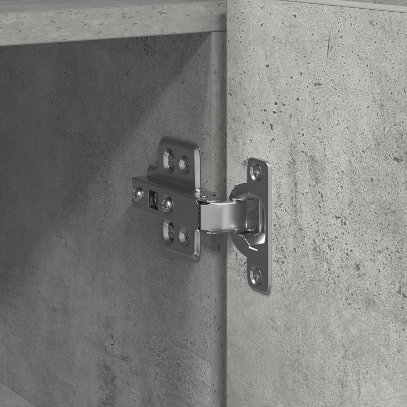 Sideboard Beton Grau Engineered Wood 116 x 30 x 75 cm Rechteckig