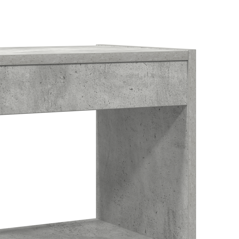 Beton Grau Bücherregal Beton grau Holzwerkstoff 80 x 30 x 198 cm
