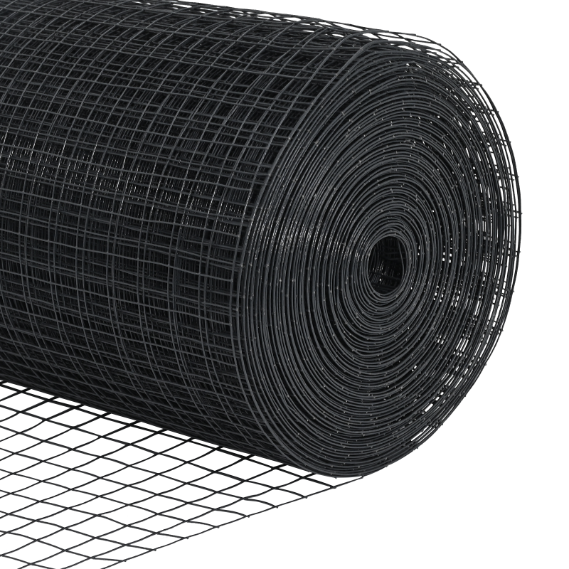 Gartenzaun Set Set von 2 Grau Feuerverzinkter Stahl 10 x 1,5 m