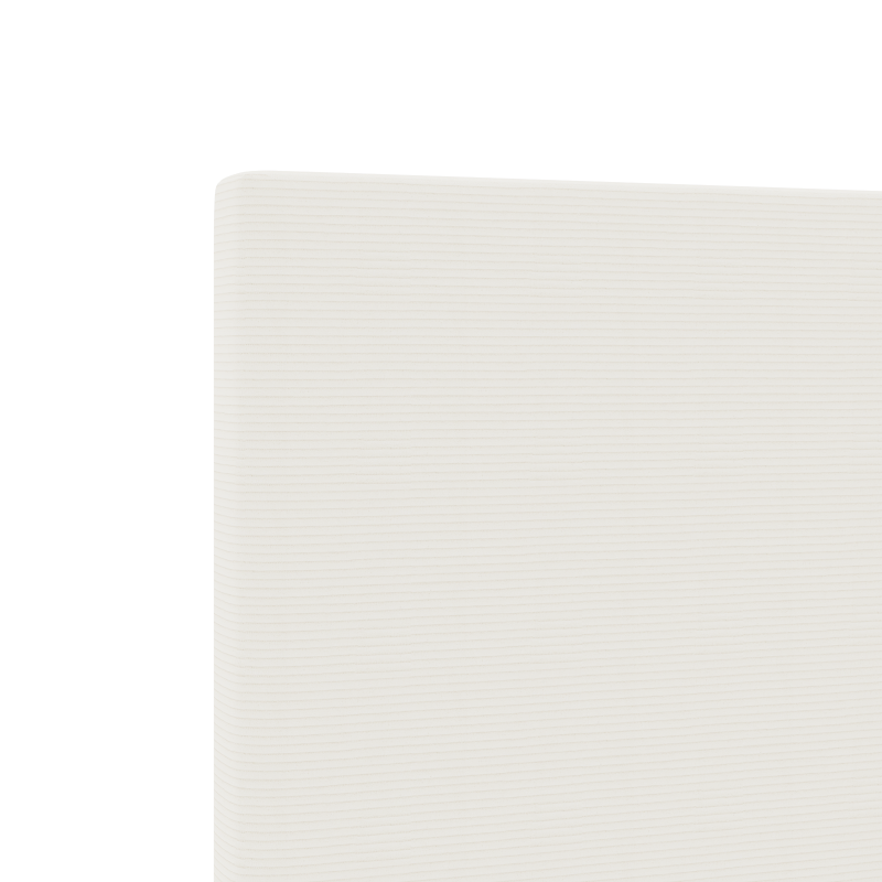 Kopfteil schlichtes Design Creme 80 cm Cordstoff