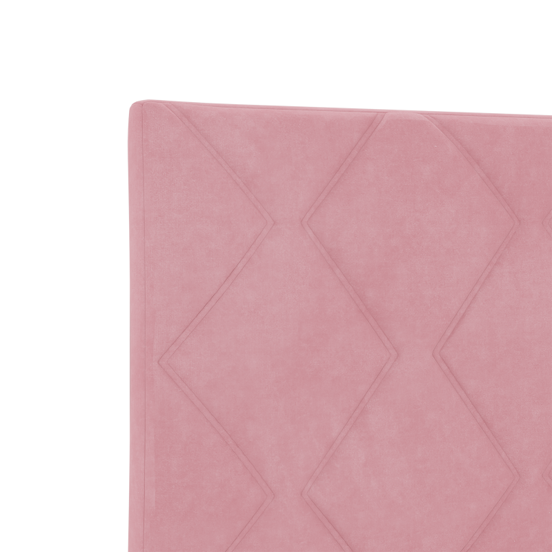 LED Kopfteil Diamantblock Design Rosa 144 cm Samt