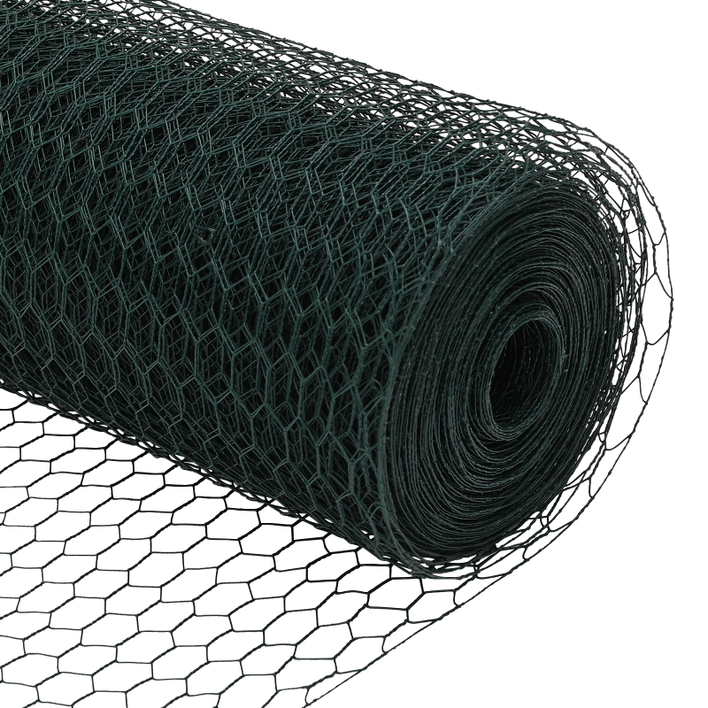 Sechseckzaun Grün 1.5x50 m Stahl