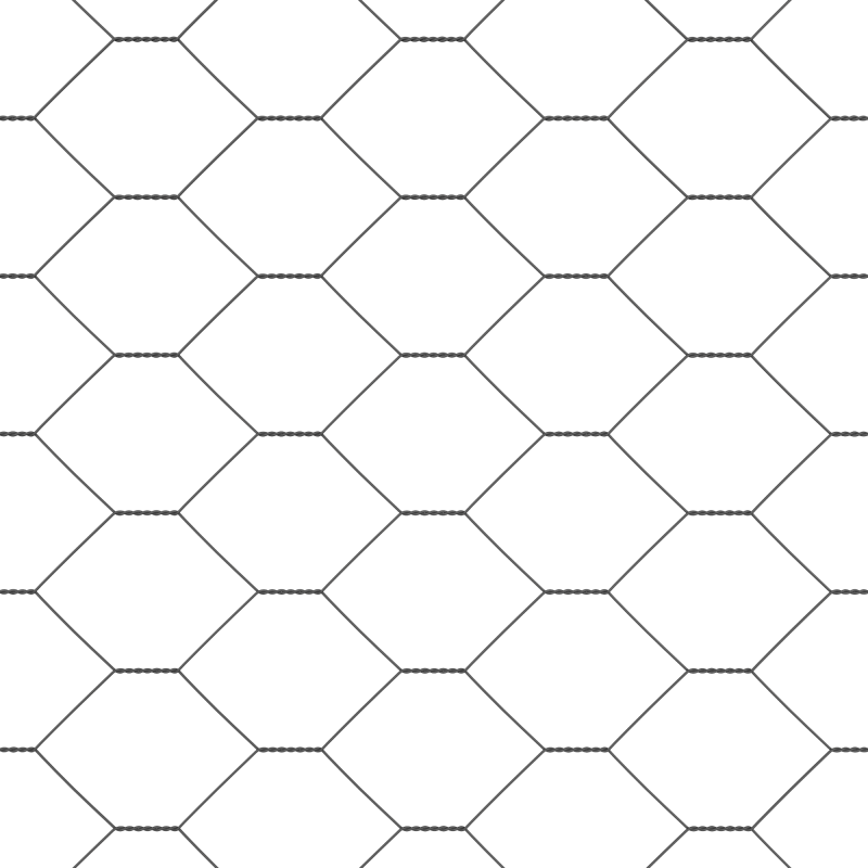 Sechseckzaun Grau 0,8x25 m Stahl