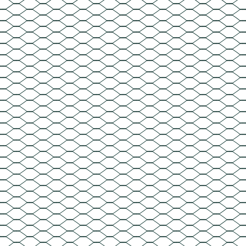 Hexagon-Zaun Grün 1,5x50 m Stahl