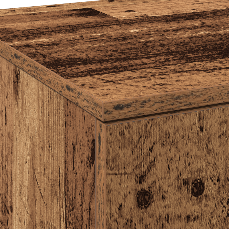 Highboard Altholz 80x35x180 cm Holzwerkstoff