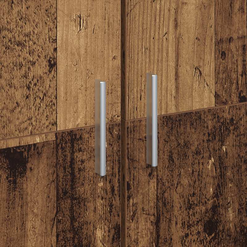 Highboard Alte Holz 70x35x180 cm Konstruktionsholz