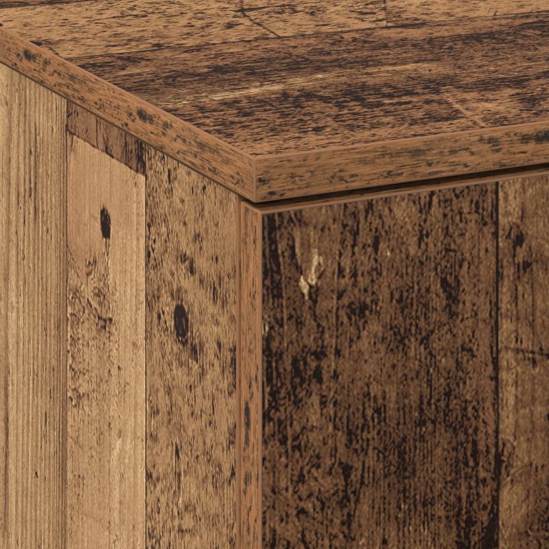 Highboard Altholz 60x35x180 cm Holzwerkstoff