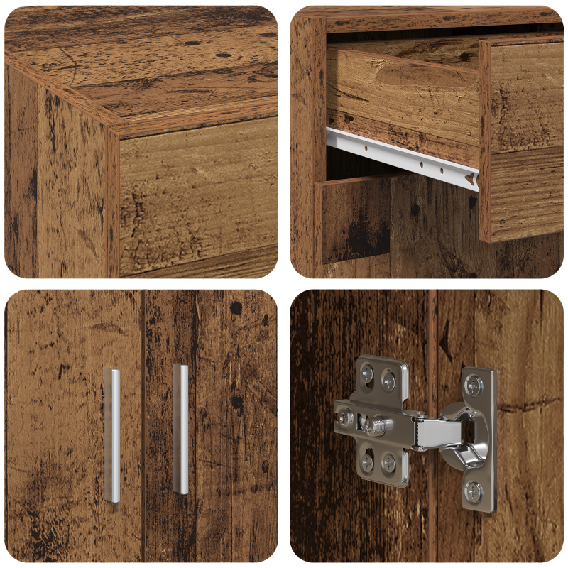 Aufbewahrungsschrank Alter Holz 80x42,5x93,5 cm