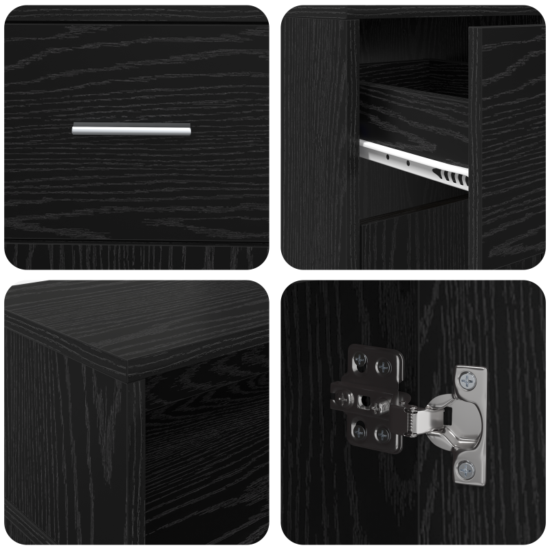 Schreibtisch Schwarze Eiche 140x55x91 cm Holzwerkstoff