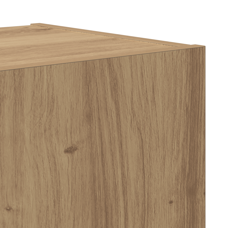 4-teiliges TV-Schranksatz wandmontiert Artisan Oak MDF