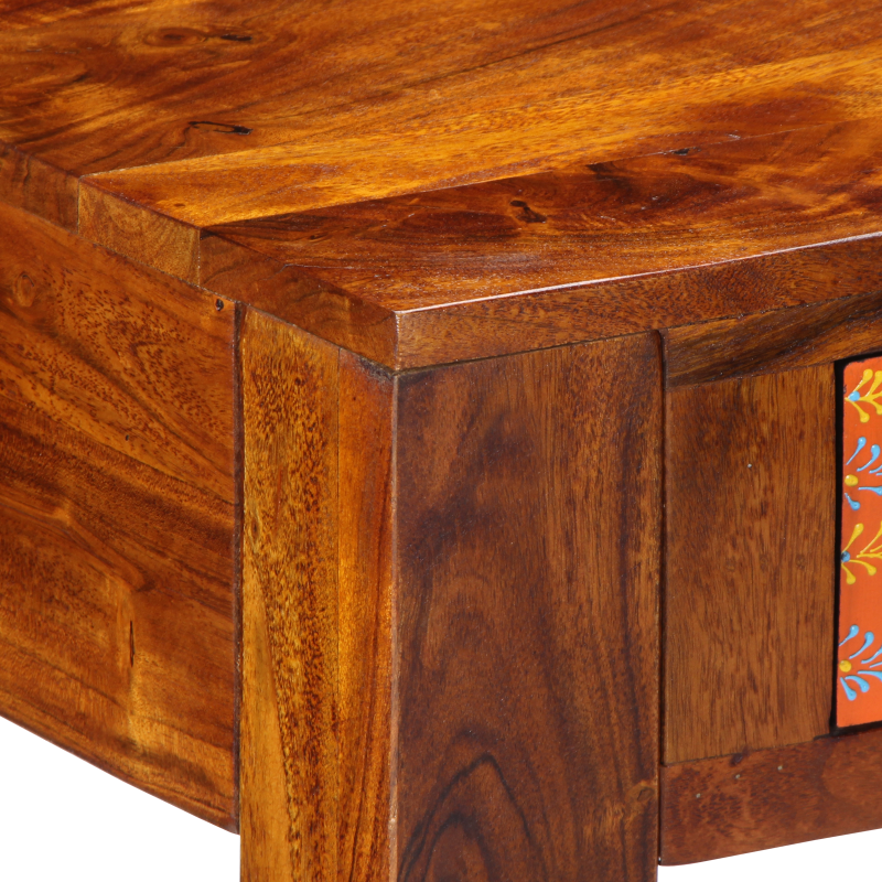 Schreibtisch 100x50x75 cm Massivholz Akazie