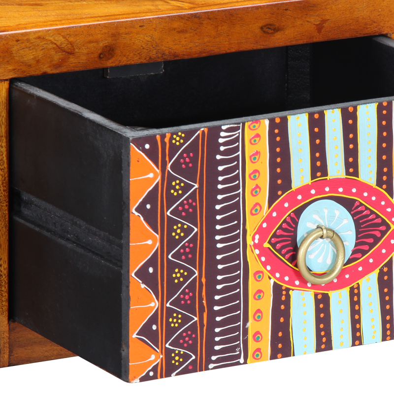 Nachttische 2 Stück 35x30x22 cm Massivholz Akazie