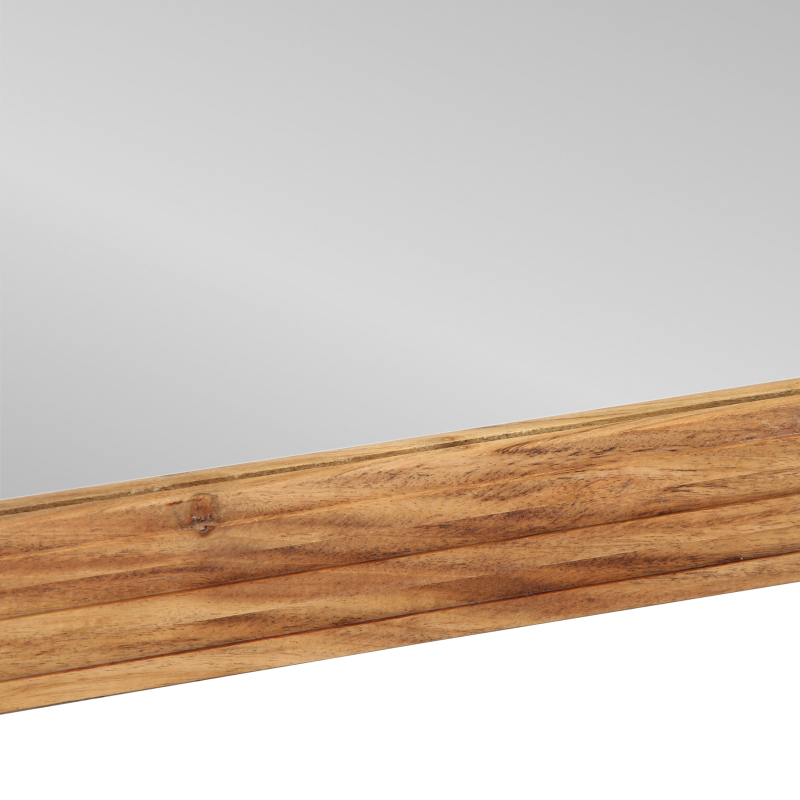 Badezimmerspiegel 50x70x3 cm Massivholz Akazie