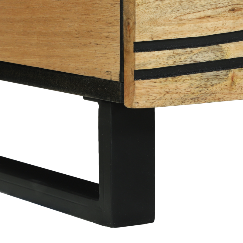 Couchtisch 80x54x40 cm aus massivem Mangoholz