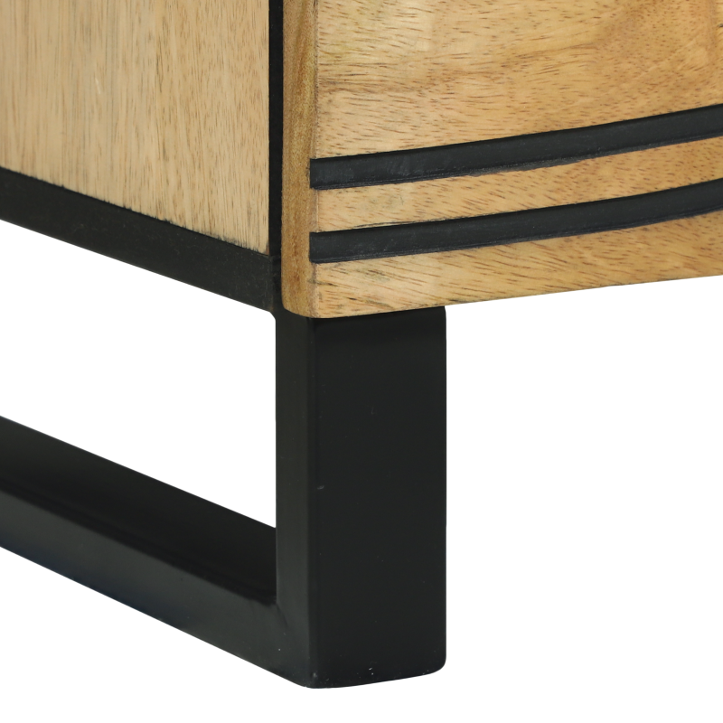 TV-Schrank 100x33.5x46 cm aus massivem Mangoholz