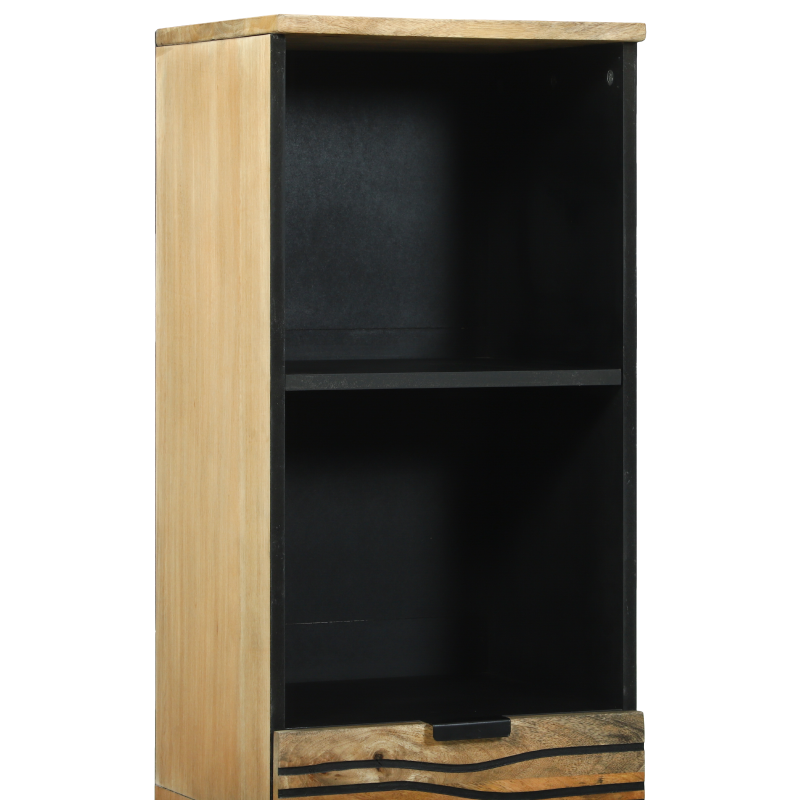 Badezimmerschrank 38x33.5x160 cm Massivholz Mango
